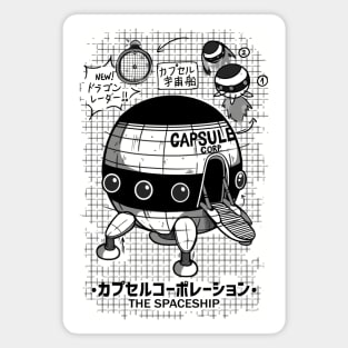 Capsule Spaceship Magnet